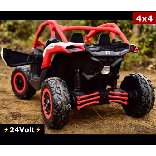24Volt CAN-AM Maverick 4x4 Painting Red with 2.4G R/C under License