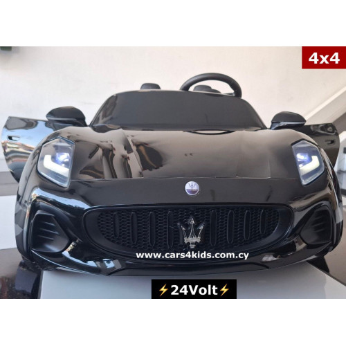 24Volt Maserati Granturismo 4x4 Painting Black with 2.4G R/C under License